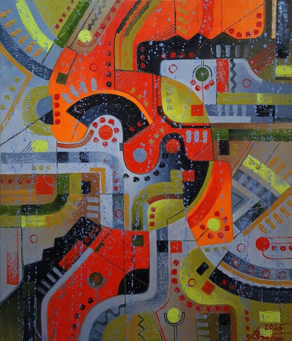 Oil painting A walk around the city Sergey Voichenko (1 of 9)