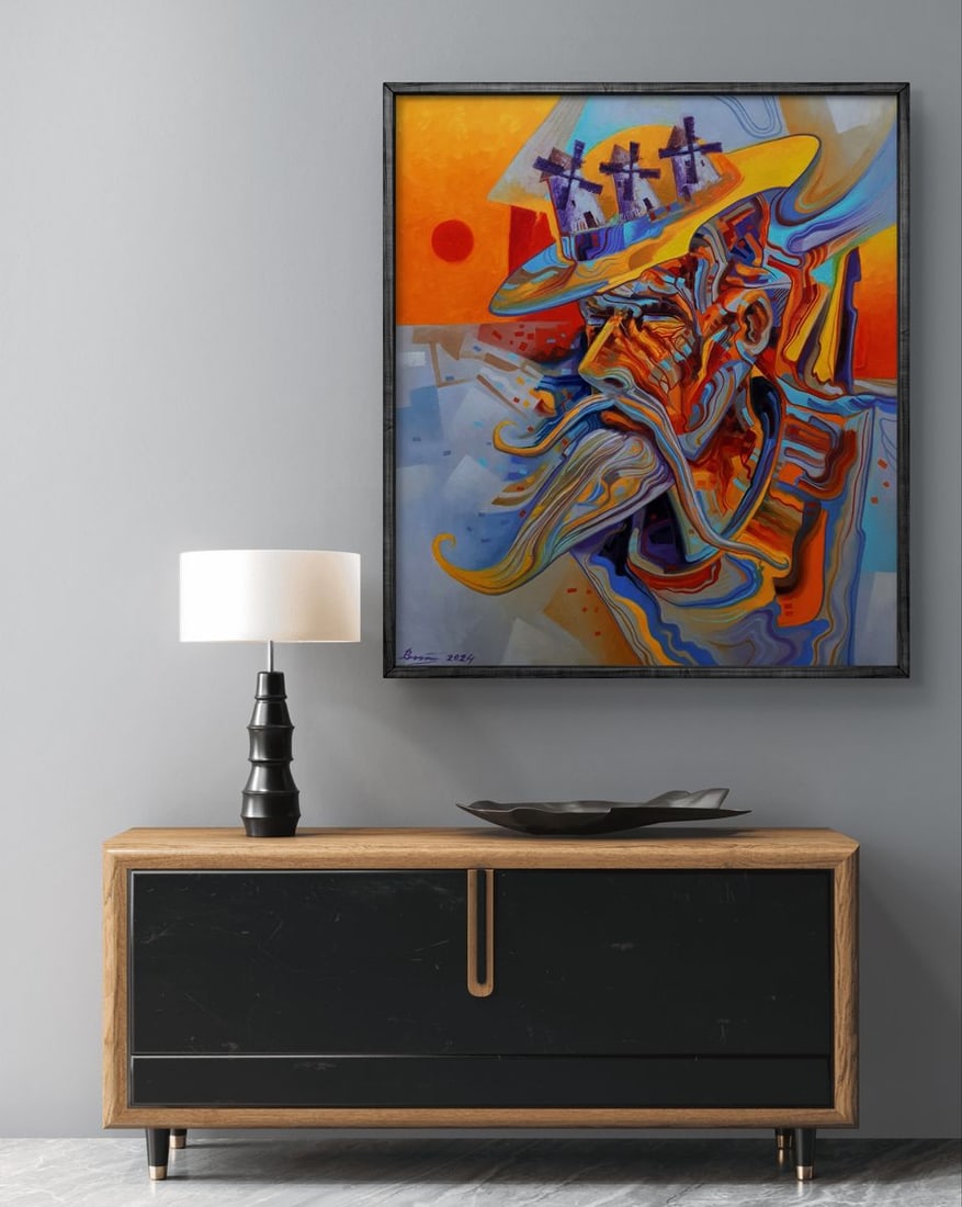 Oil painting Thoughts of Don Quixote Sergey Voichenko - 2