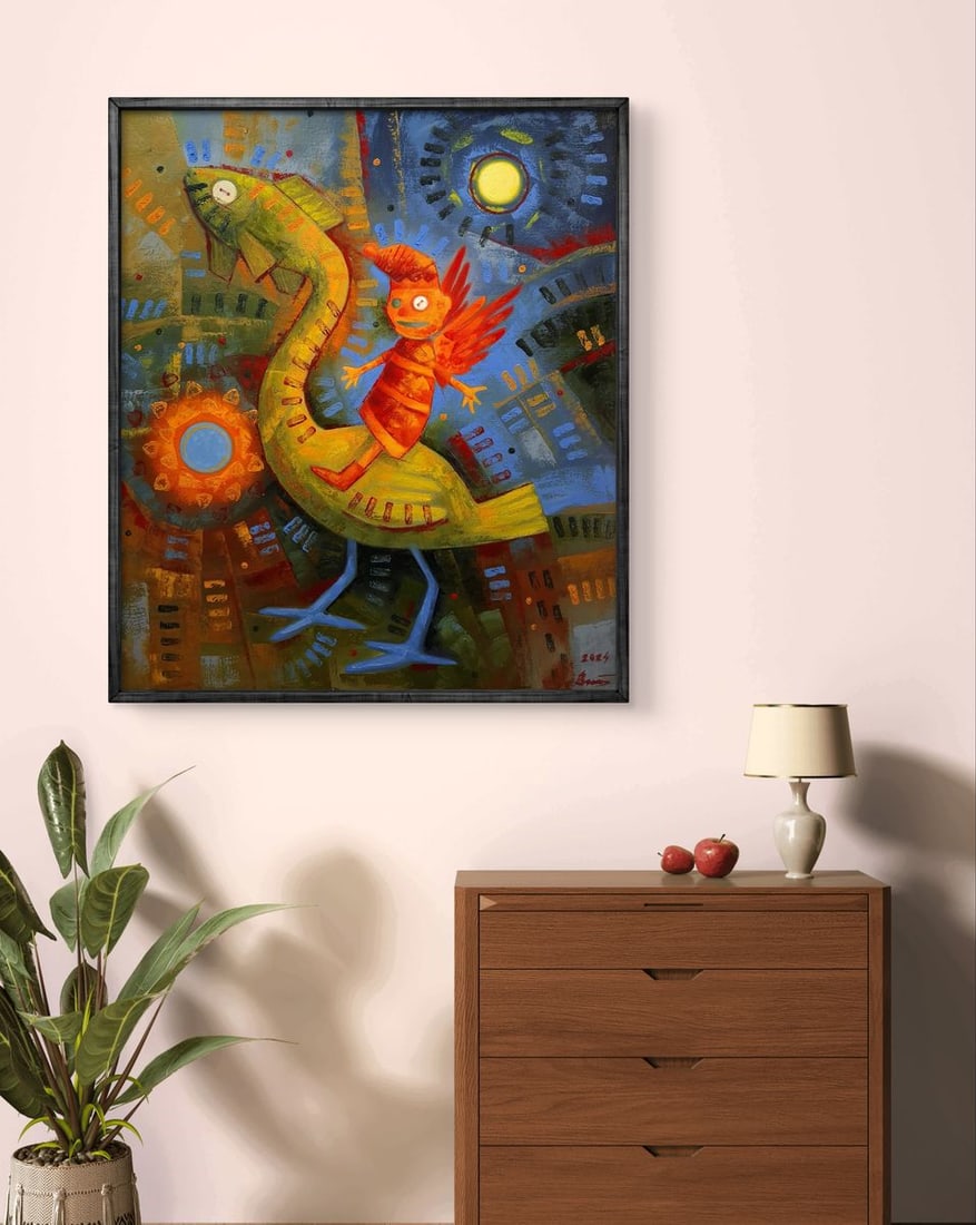 Oil painting King Button goes for a walk Sergey Voichenko - 3