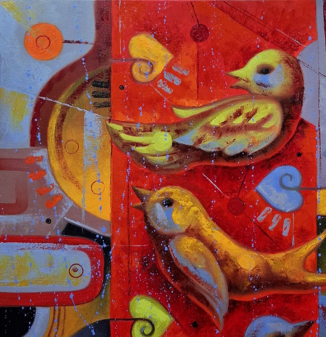 Oil painting Birds of a loving heart Sergey Voichenko - 7