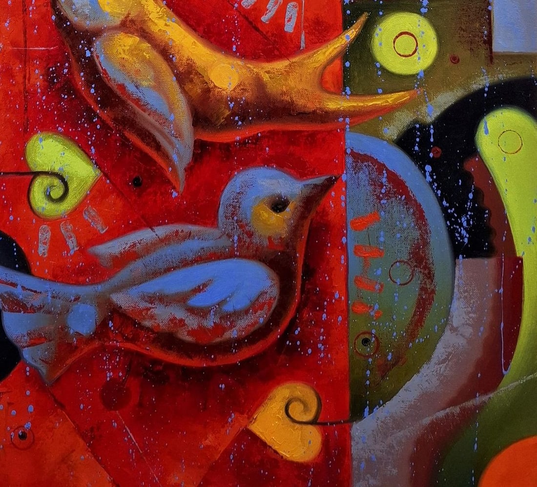 Oil painting Birds of a loving heart Sergey Voichenko - 8
