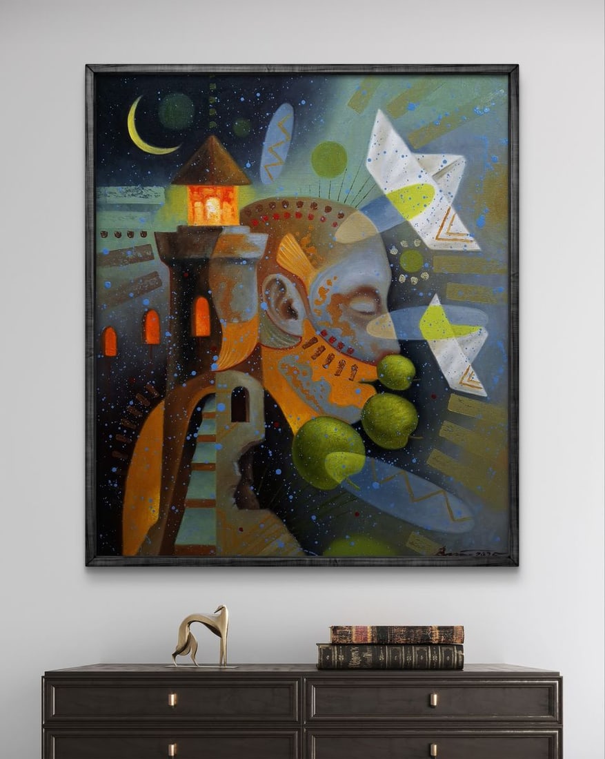 Oil painting A person sees dreams Sergey Voichenko - 2