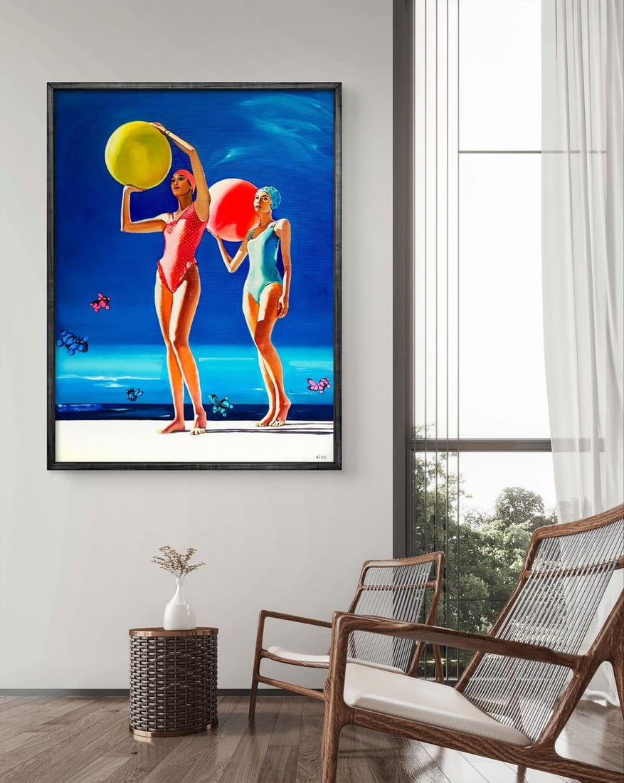 Oil painting Girls at the sea Igor Konovalov - 2