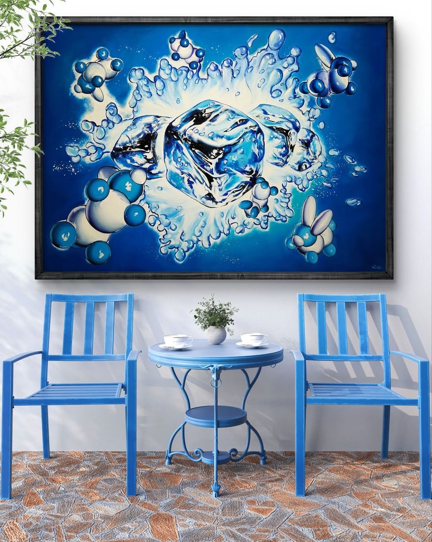 Oil painting Ice to cool the drink Igor Konovalov - 2
