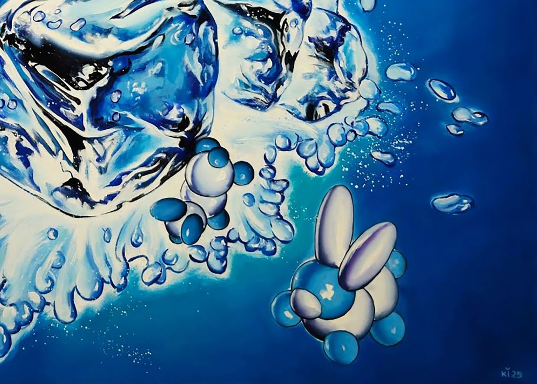 Oil painting Ice to cool the drink Igor Konovalov - 4