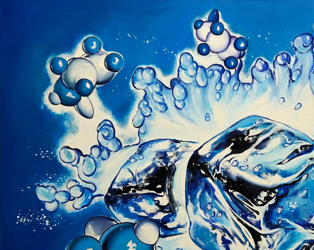 Oil painting Ice to cool the drink Igor Konovalov - 6