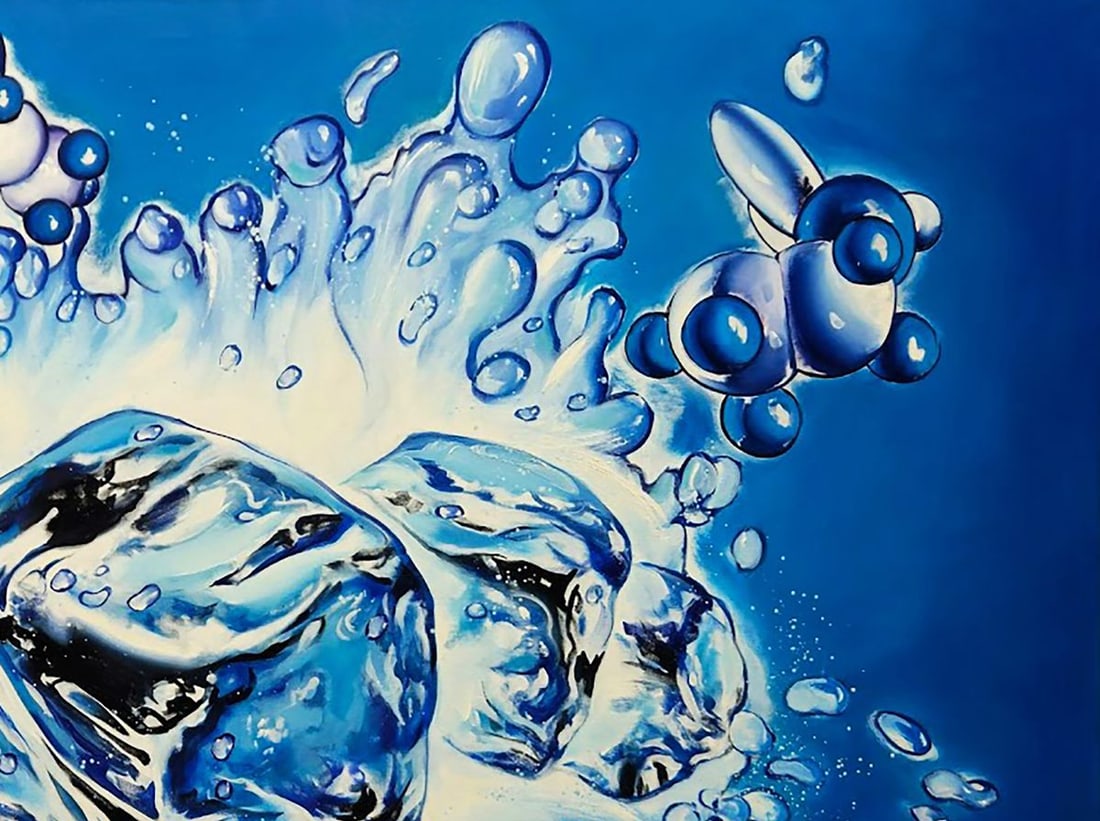 Oil painting Ice to cool the drink Igor Konovalov - 7