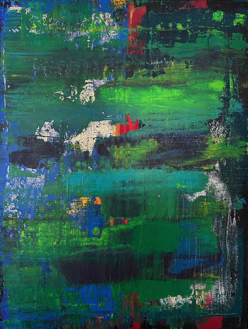 Acrylic painting Walk in the forest Olga Melezhik: NoMel 102*** ABOUT THIS PAINTING **** TITLE: "Walk in the forest"* ARTISTS: Olga Melezhik * SIZE: 80x60 cm/'31.49x23.62 inches' * MEDIUM: acrylic, canvas* HAND PAINTED: Original painting from our coll