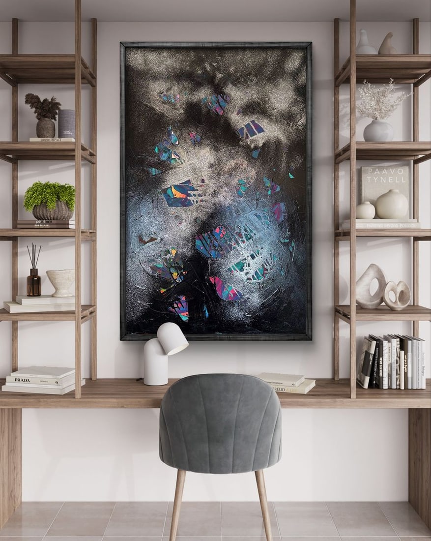 Acrylic painting Galaxy of the Soul Olga Melezhik - 2