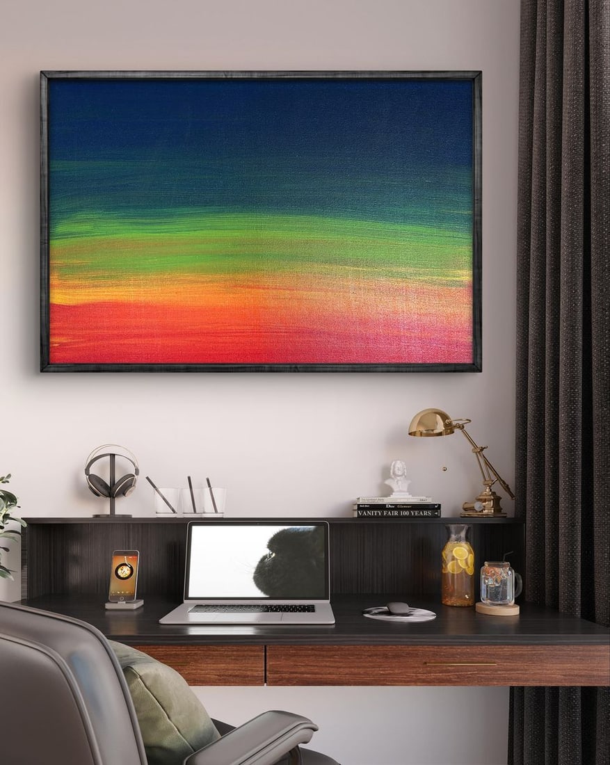 Acrylic painting Calm and focused Olga Melezhik - 2