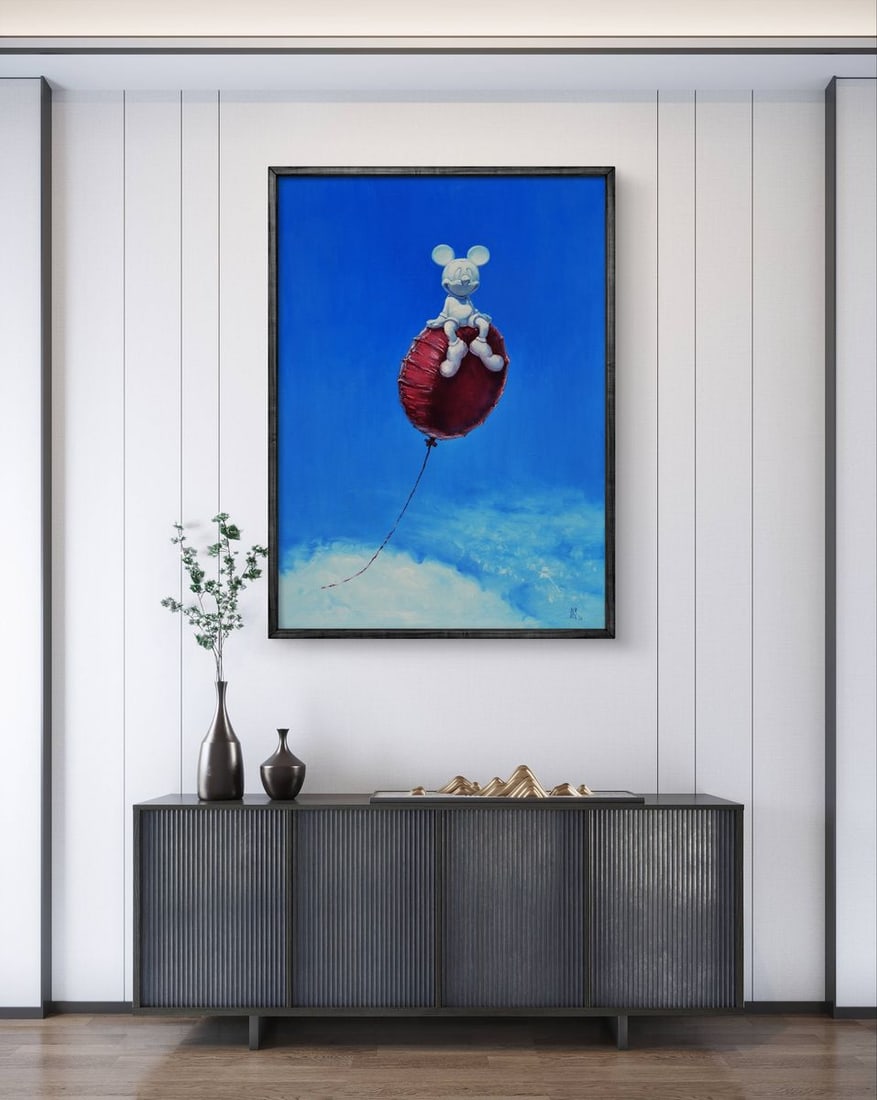 Oil painting Hot air balloon flight Oleg Kateryniuk - 2