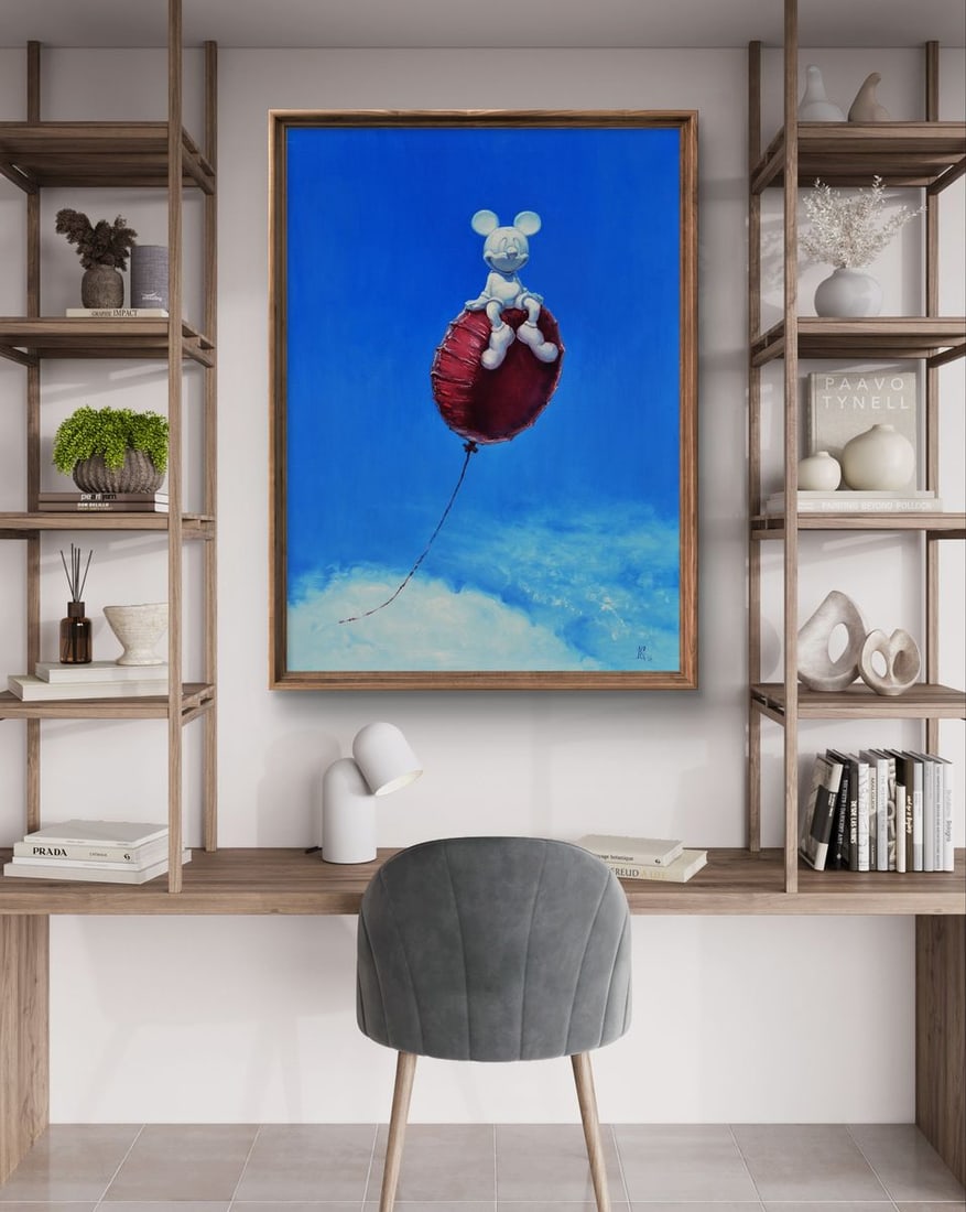 Oil painting Hot air balloon flight Oleg Kateryniuk - 3