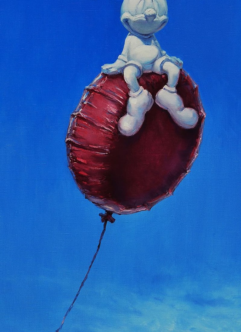 Oil painting Hot air balloon flight Oleg Kateryniuk - 8