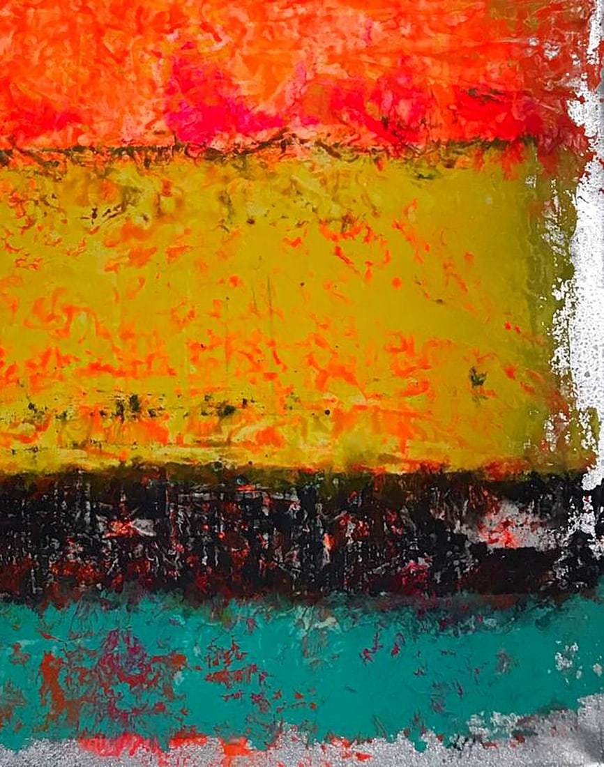 Acrylic painting A treat for my eyes Olga Melezhik - 7