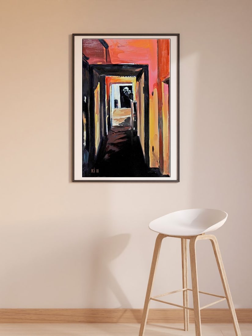 Oil painting Who's there Igor Konovalov - 2