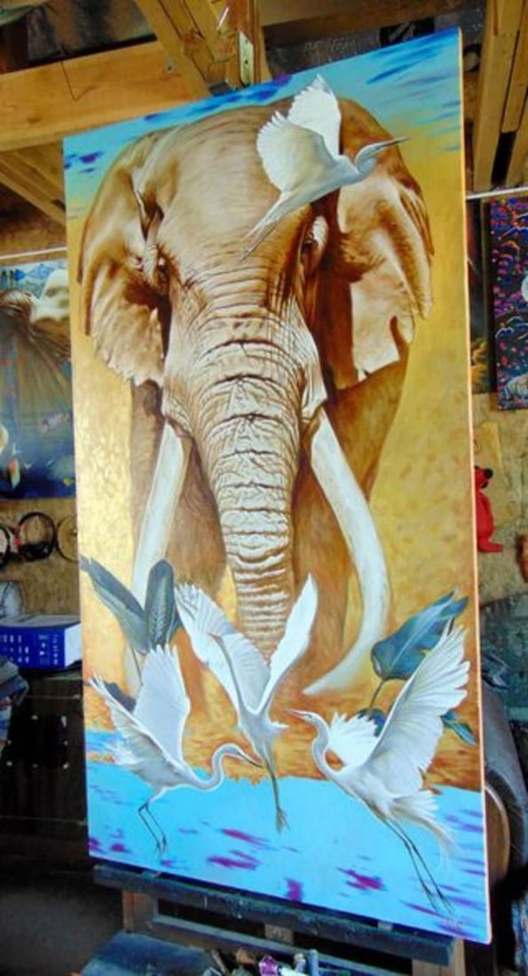 Oil painting Elephant Goncharenko V. V. - 10
