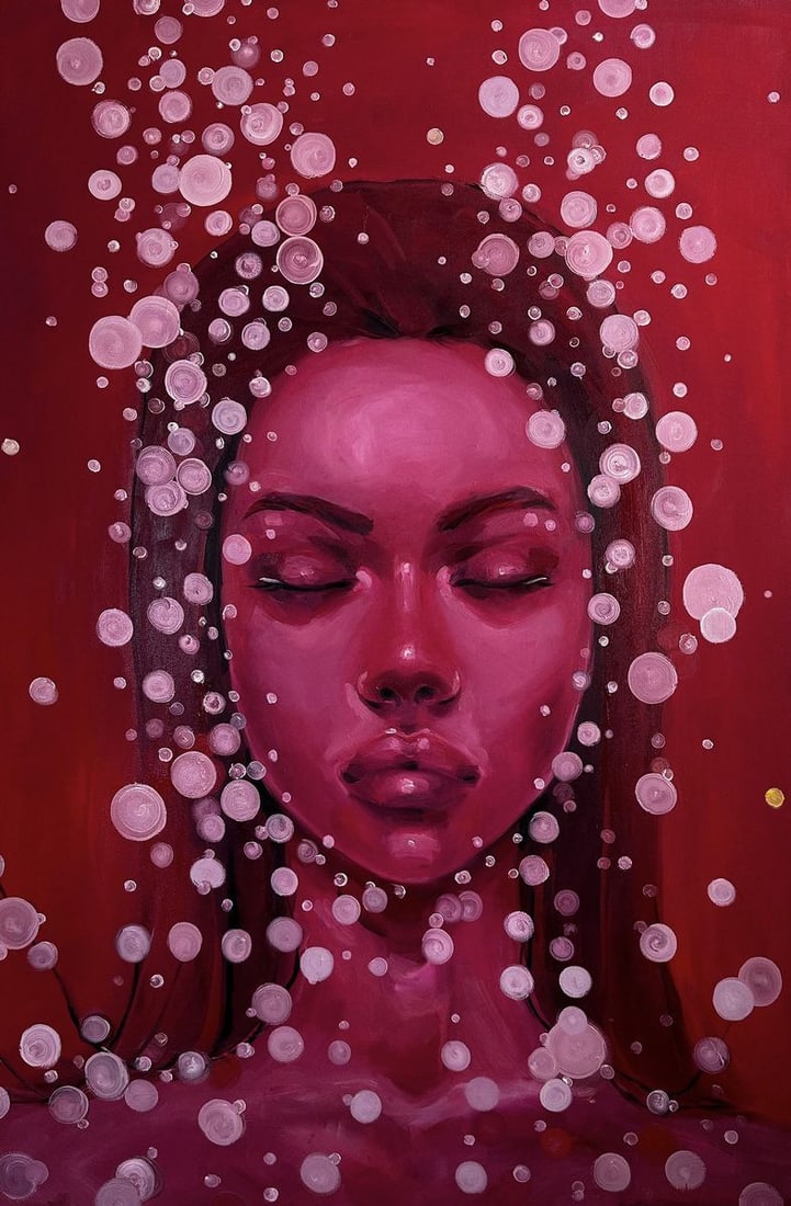 Oil painting Gravitation Victoria Kagalovska: NoKagal 4Dreams are like flying into space or diving underwater, without attachment and gravity. Sometimes we try to control even them, but who managed to finally conquer consciousness?*** ABOUT THIS 