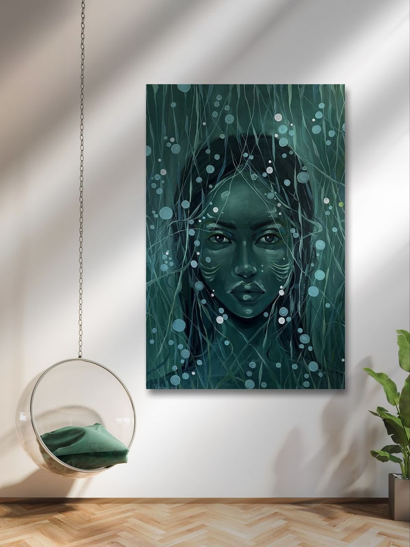 Oil painting Underwater Victoria Kagalovska - 3