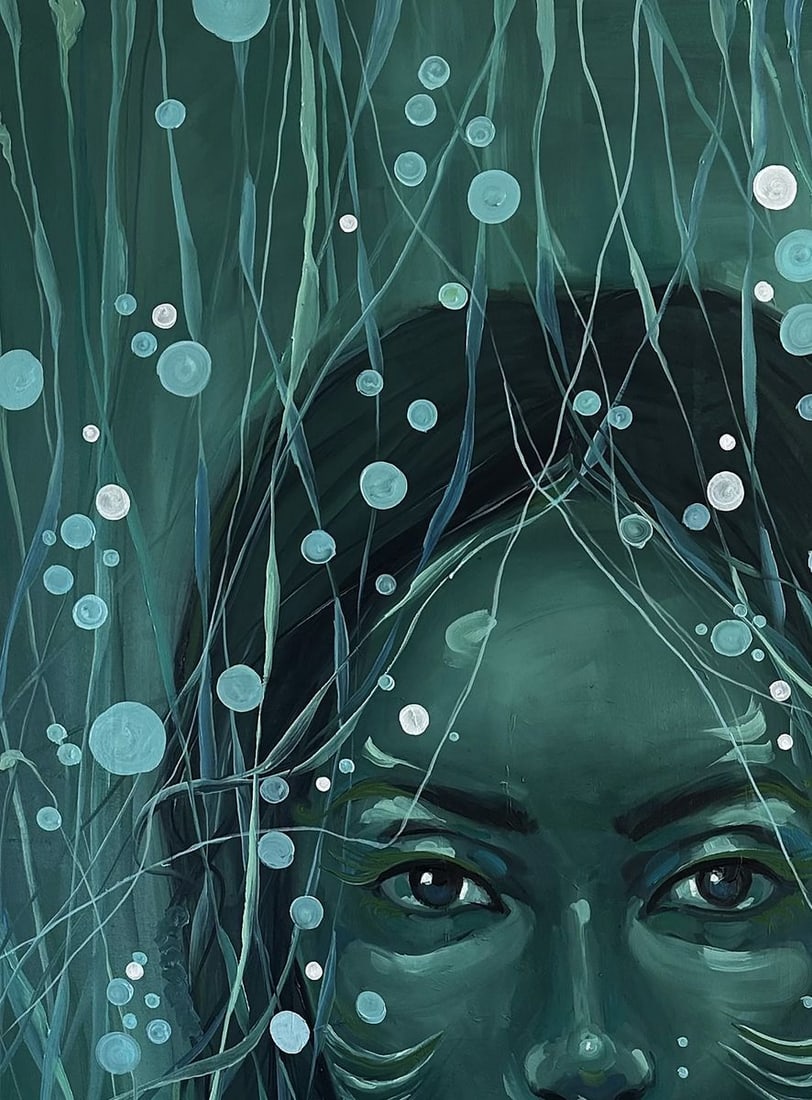 Oil painting Underwater Victoria Kagalovska - 4