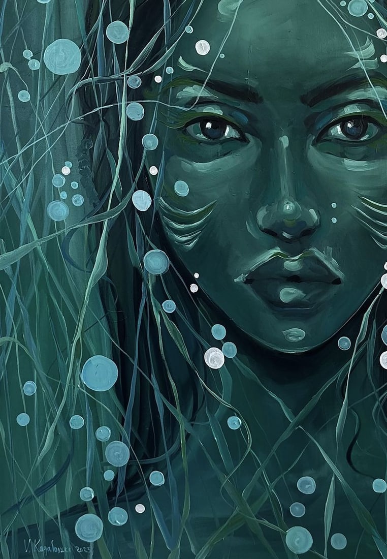 Oil painting Underwater Victoria Kagalovska - 6