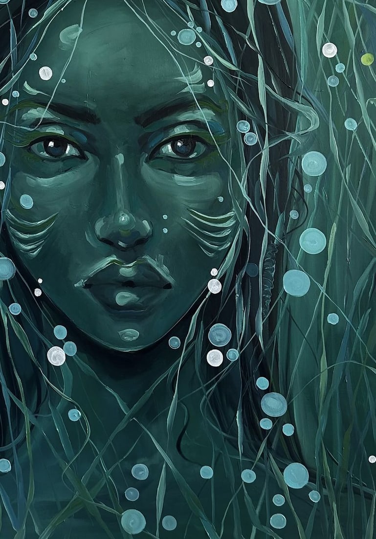 Oil painting Underwater Victoria Kagalovska - 7