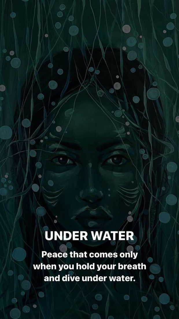 Oil painting Underwater Victoria Kagalovska - 8