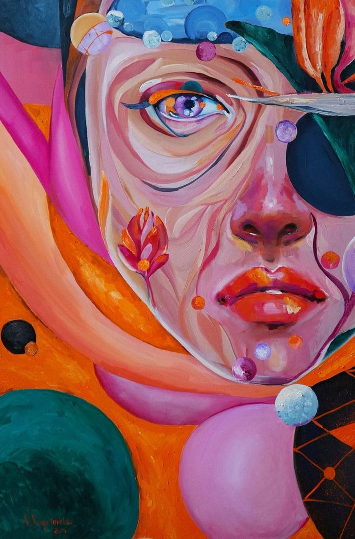 Oil painting Microcosm Victoria Kagalovska - 8