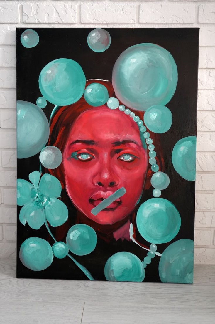 Oil painting Enforsed silence Victoria Kagalovska - 2