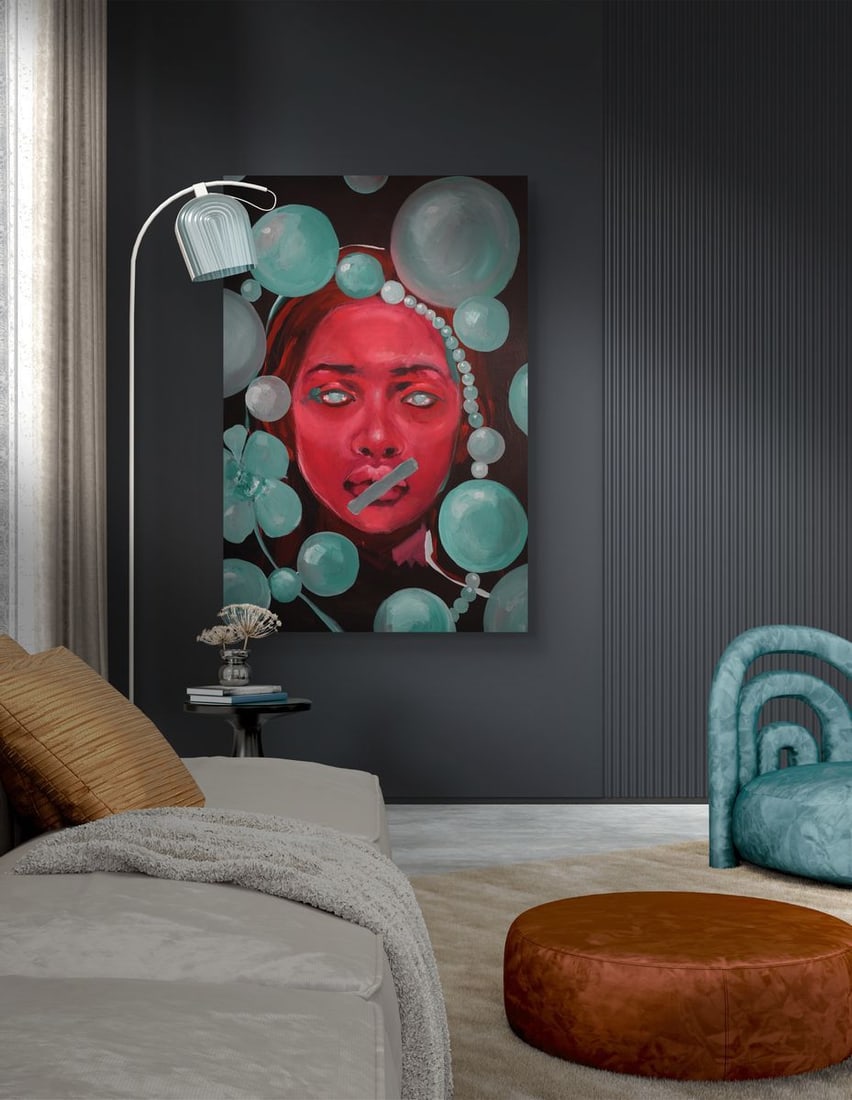 Oil painting Enforsed silence Victoria Kagalovska - 4