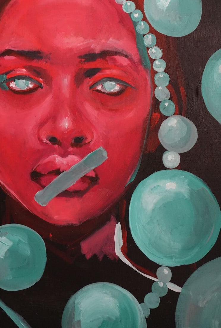 Oil painting Enforsed silence Victoria Kagalovska - 9