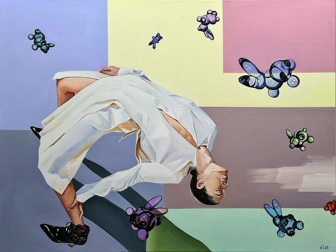 Oil painting Equilibrium Igor Konovalov: NoKon 2*** ABOUT THIS PAINTING **** TITLE: "Equilibrium part 1"* ARTISTS: Igor Konovalov* SIZE: 120x90 cm/'47.24x35.43 inches' * MEDIUM: oil, canvas* HAND PAINTED: Original painting from our