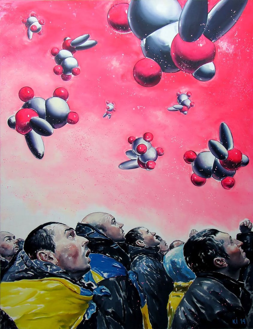 Oil painting Pink Igor Konovalov: NoKon 11*** ABOUT THIS PAINTING **** TITLE: "Pink"* ARTISTS: Igor Konovalov* SIZE: 135x185 cm/'53.14x72.83 inches' * MEDIUM: oil, canvas* HAND PAINTED: Original painting from our collection* CONDITION