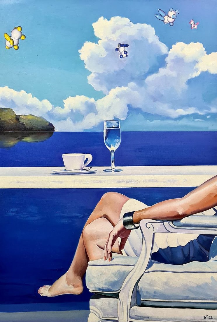 Oil painting The Velvet season Igor Konovalov: NoKon 20*** ABOUT THIS PAINTING **** TITLE: "The Velvet season"* ARTISTS: Igor Konovalov* SIZE: 110x75 cm/'43.30x29.52 inches' * MEDIUM: oil, canvas* HAND PAINTED: Original painting from our collectio
