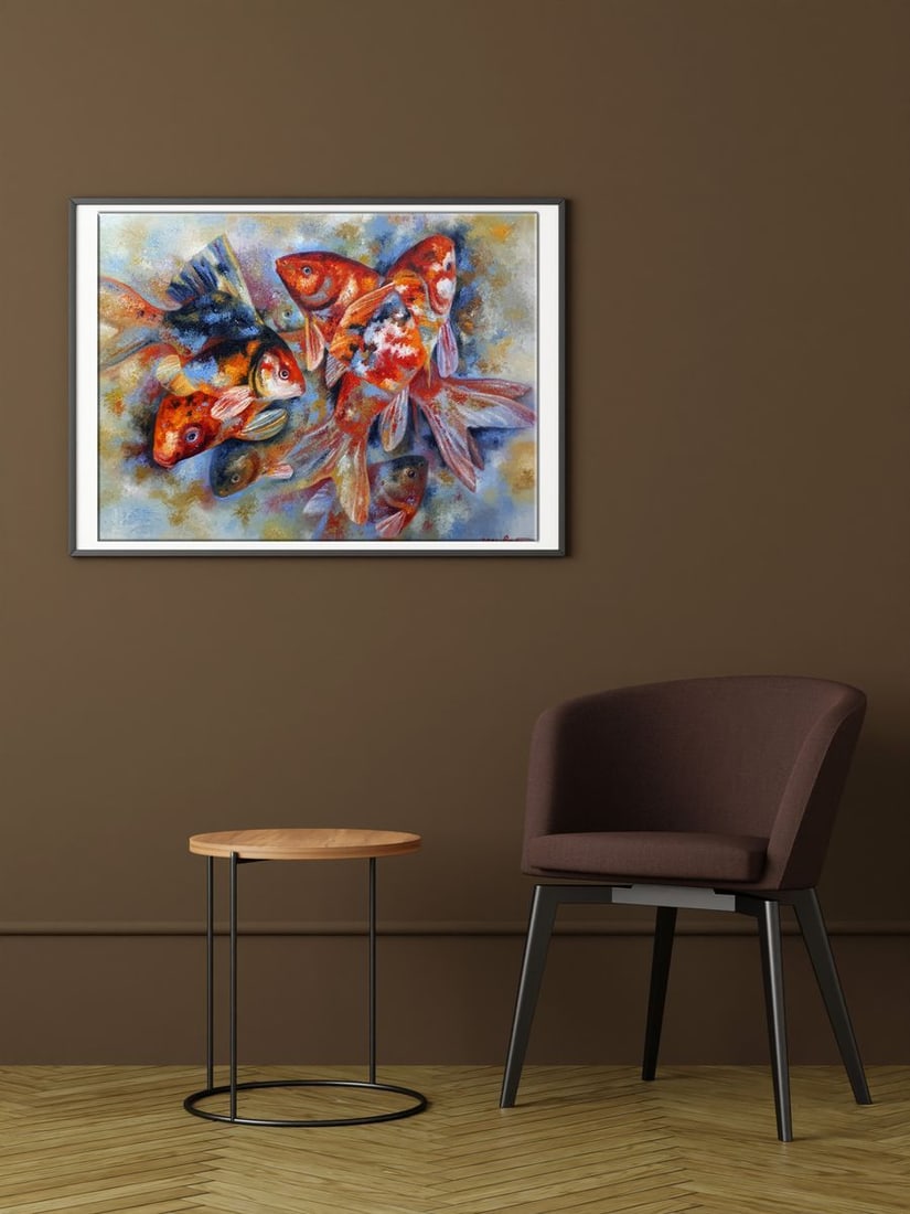 Oil painting Seven goldfish Sergey Voichenko - 3