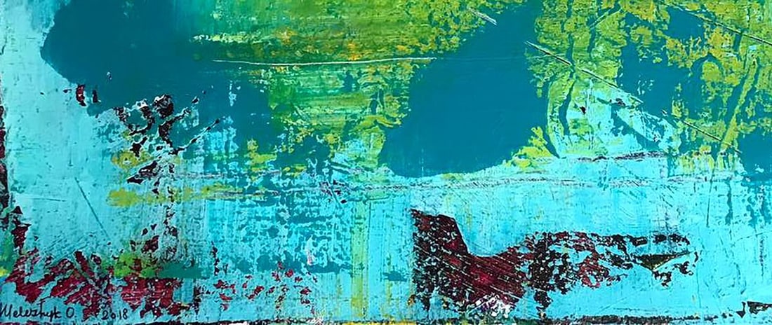 Acrylic painting Dolphin Melezhik Olga - 6