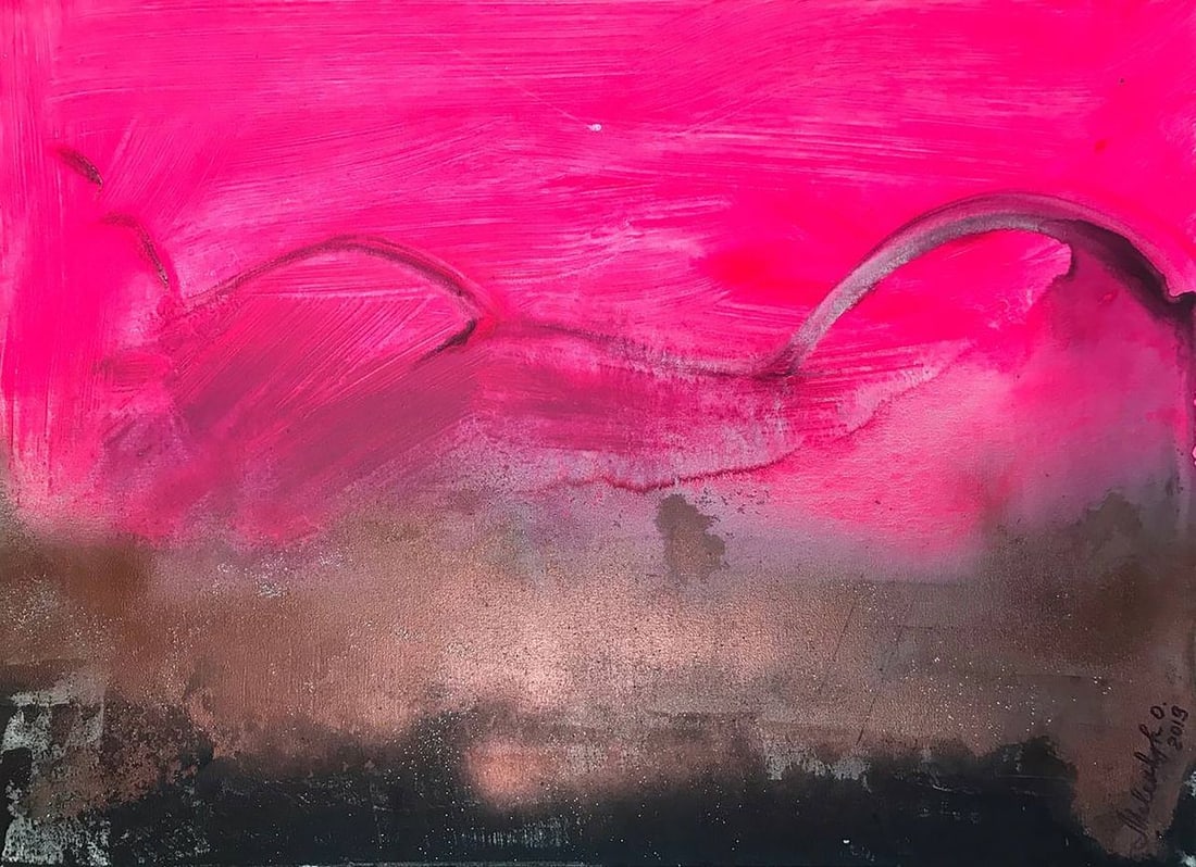 Acrylic painting After meeting Melezhik Olga: NoMel 30*** ABOUT THIS PAINTING **** TITLE: "After meeting"* ARTISTS: Melezhik Olga* SIZE: 50x70 cm/'19.68x27.55 inches' * MEDIUM: acrylic, canvas* HAND PAINTED: Original painting from our collection*