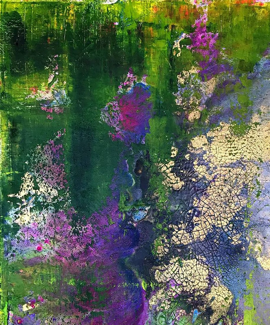 Acrylic painting Lilac Garden Melezhik Olga - 4