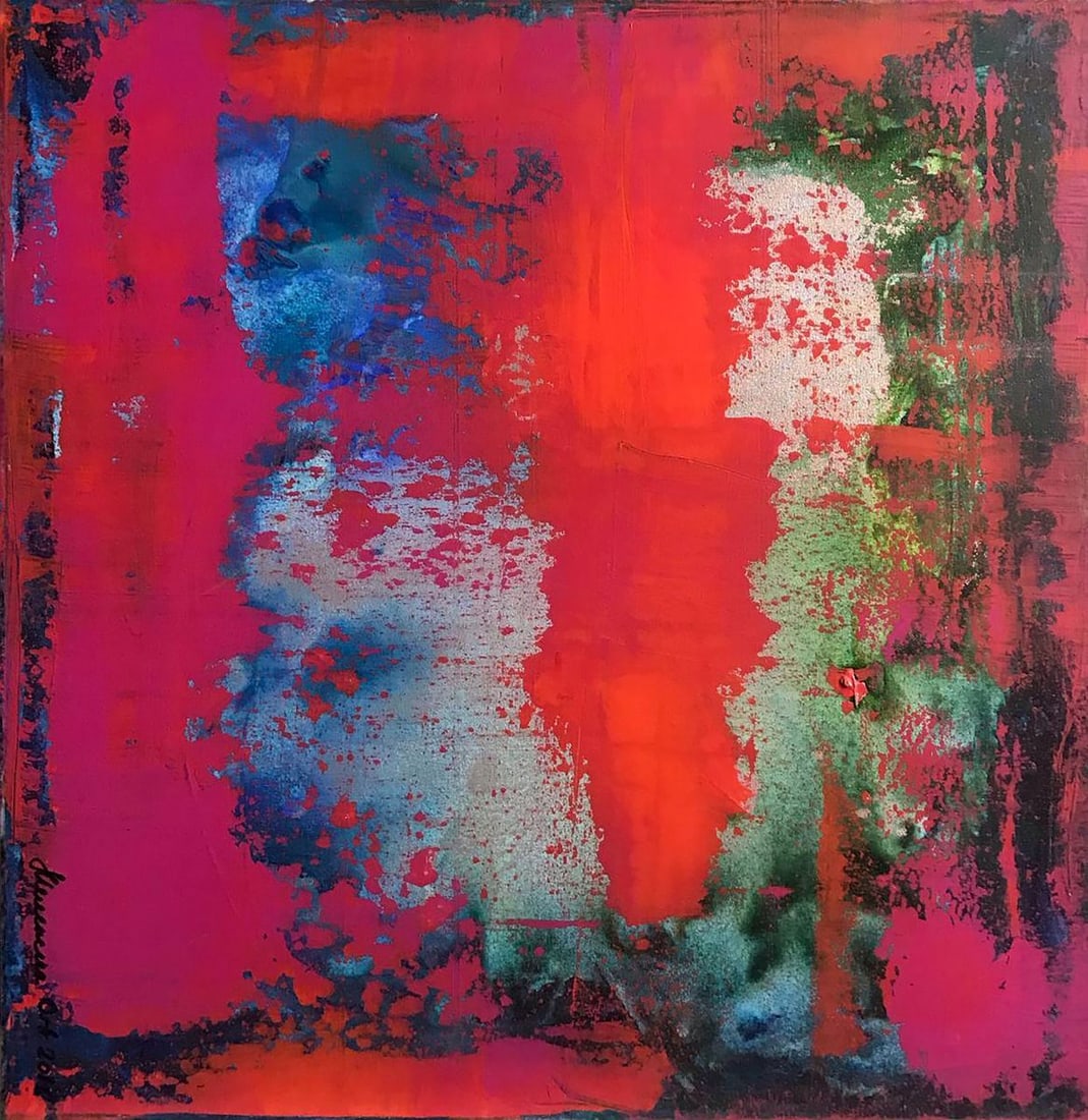 Acrylic painting Passion Melezhik Olga: NoMel 40*** ABOUT THIS PAINTING **** TITLE: "Passion"* ARTISTS: Melezhik Olga* SIZE: 60x60 cm/'23.62x23.62 inches' * MEDIUM: acrylic, canvas* HAND PAINTED: Original painting from our collection* CONDI