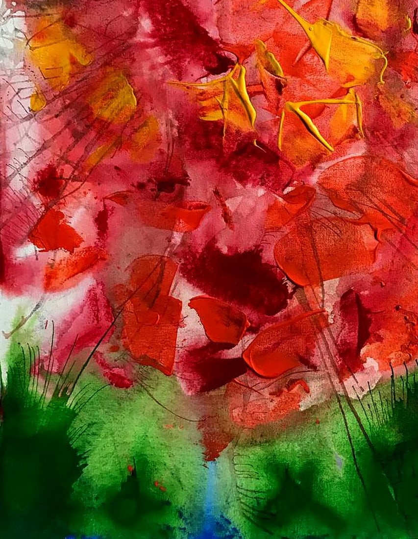 Acrylic painting Secret scent Melezhik Olga - 6