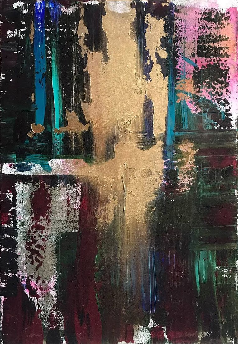 Acrylic painting Confidence Melezhik Olga: NoMel 44*** ABOUT THIS PAINTING **** TITLE: "Confidence"* ARTISTS: Melezhik Olga* SIZE: 40x60 cm/'15.74x23.62 inches' * MEDIUM: acrylic, canvas* HAND PAINTED: Original painting from our collection* CO