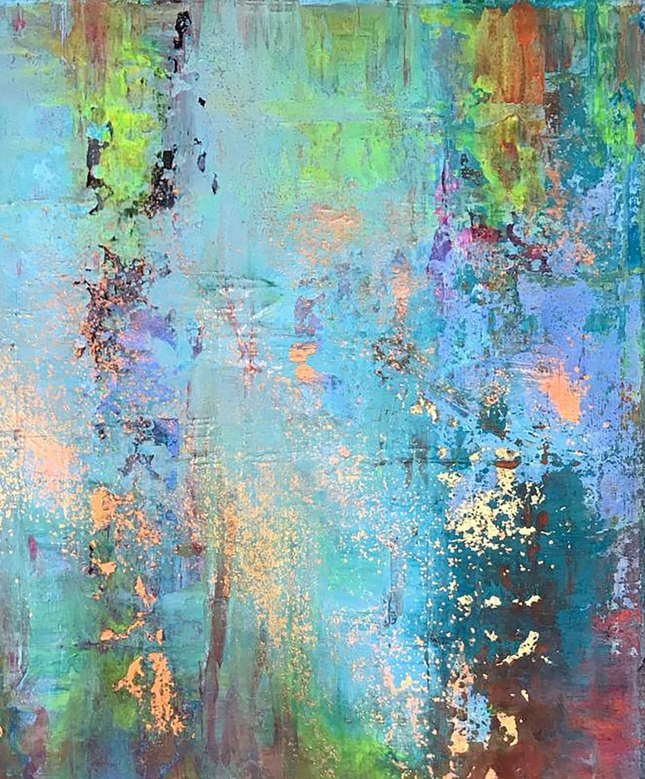 Acrylic painting Blooming field Melezhik Olga - 5