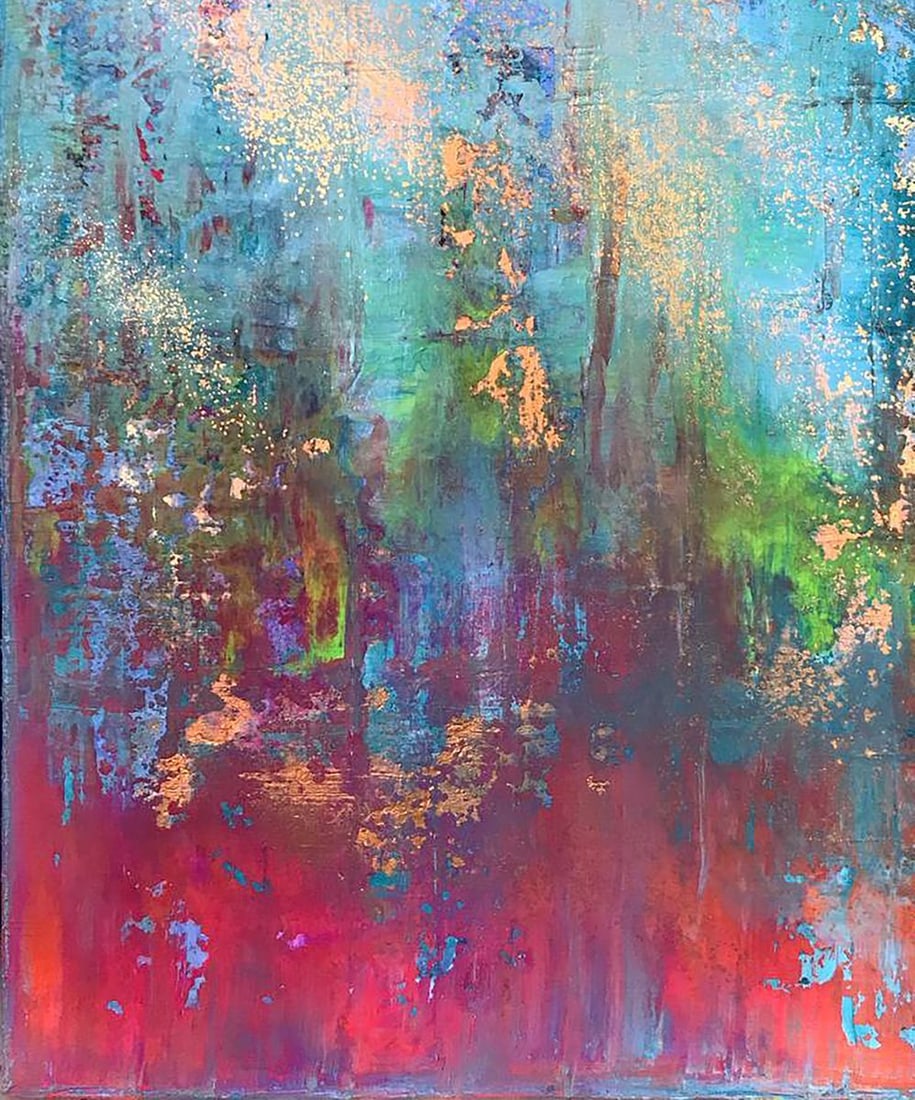 Acrylic painting Blooming field Melezhik Olga - 6