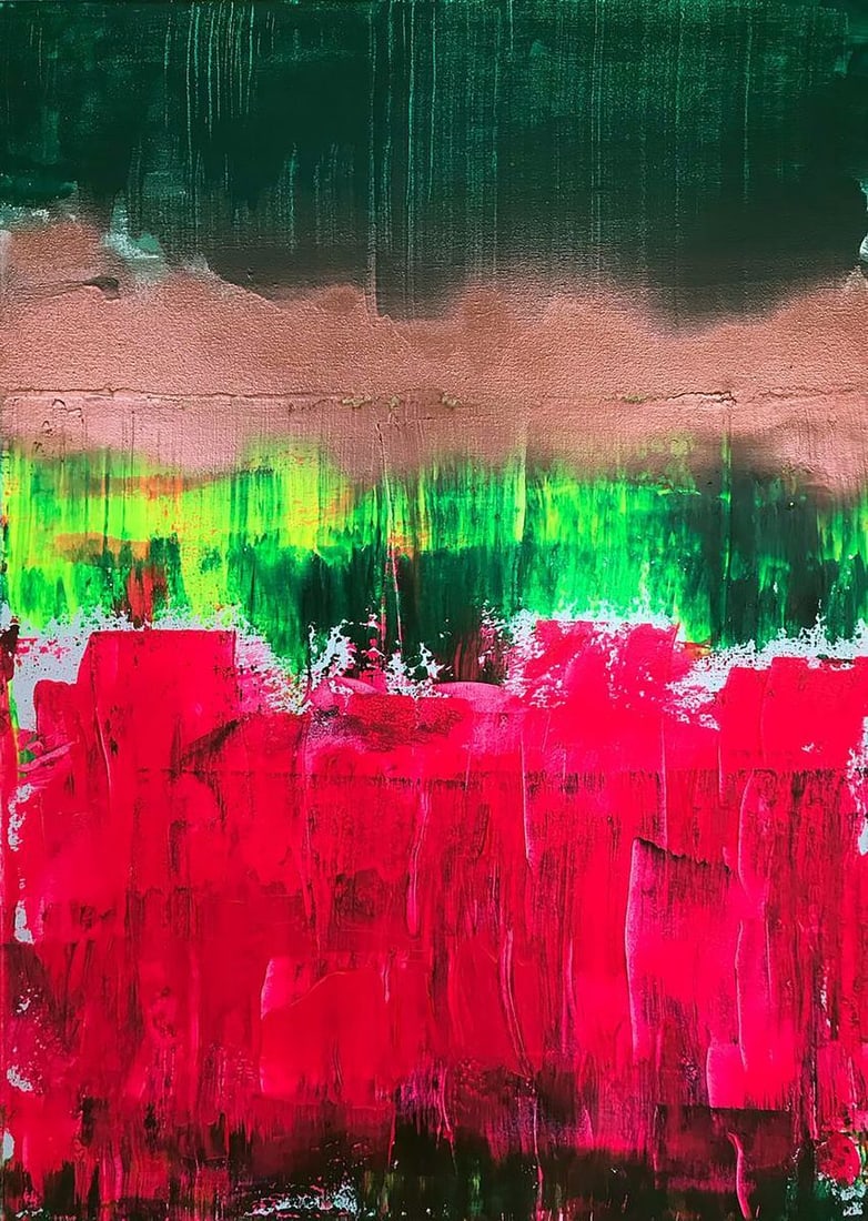 Acrylic painting Emotional wave Melezhik Olga: NoMel 50*** ABOUT THIS PAINTING **** TITLE: "Emotional wave"* ARTISTS: Melezhik Olga* SIZE: 50x70 cm/'19.68x27.55 inches' * MEDIUM: acrylic, copper pigment, canvas* HAND PAINTED: Original painting fro