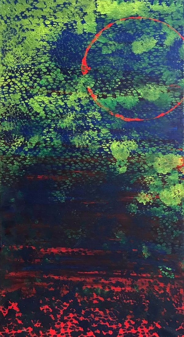 Acrylic painting Bright night Melezhik Olga (1 of 7)