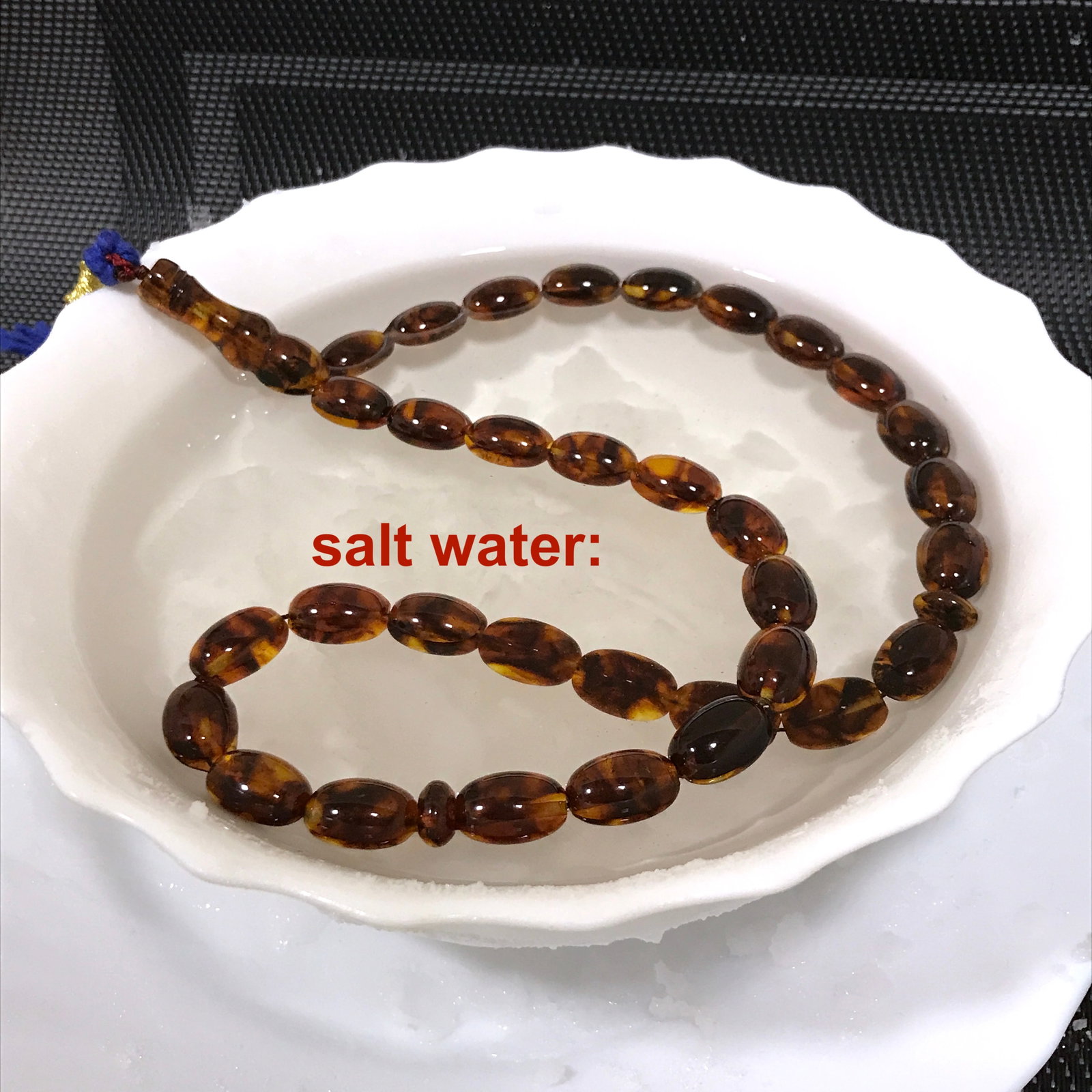 Remarkable Amber Tesbih made from Oval shaped Amber beads - 3