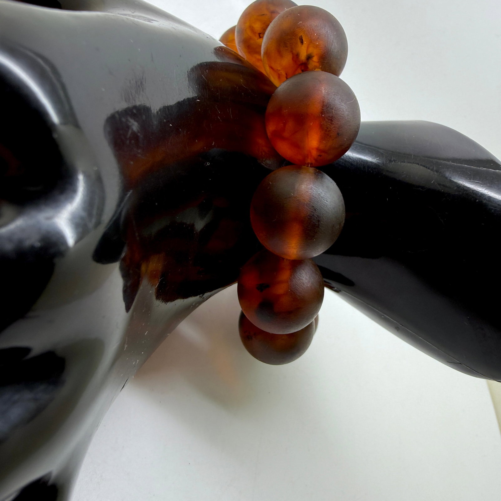 Unique and Exquisite Amber Bracelet made from Round Amber beads - 10