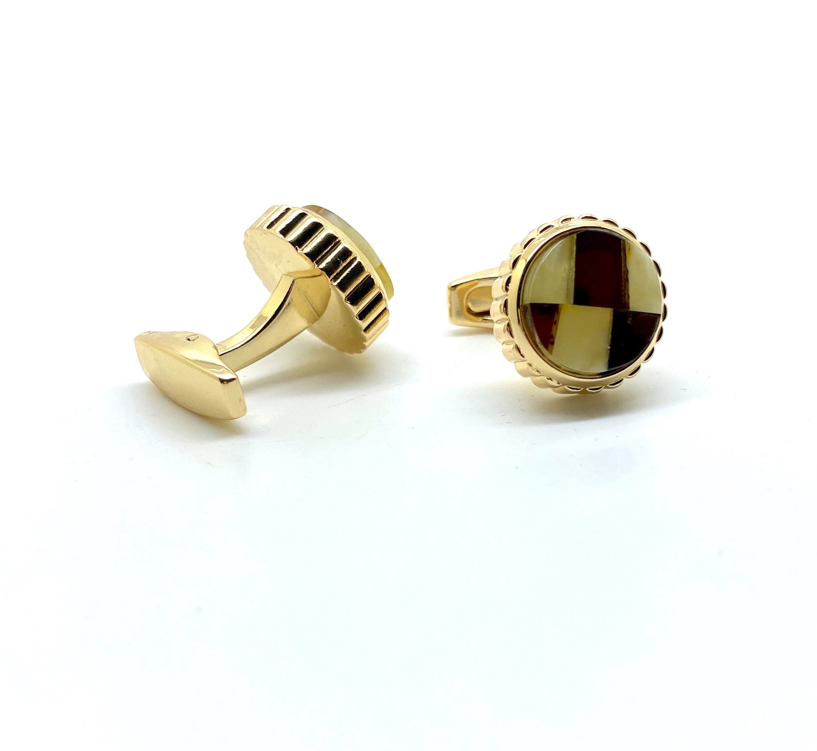 Exquisite Amber Cufflinks - 3
