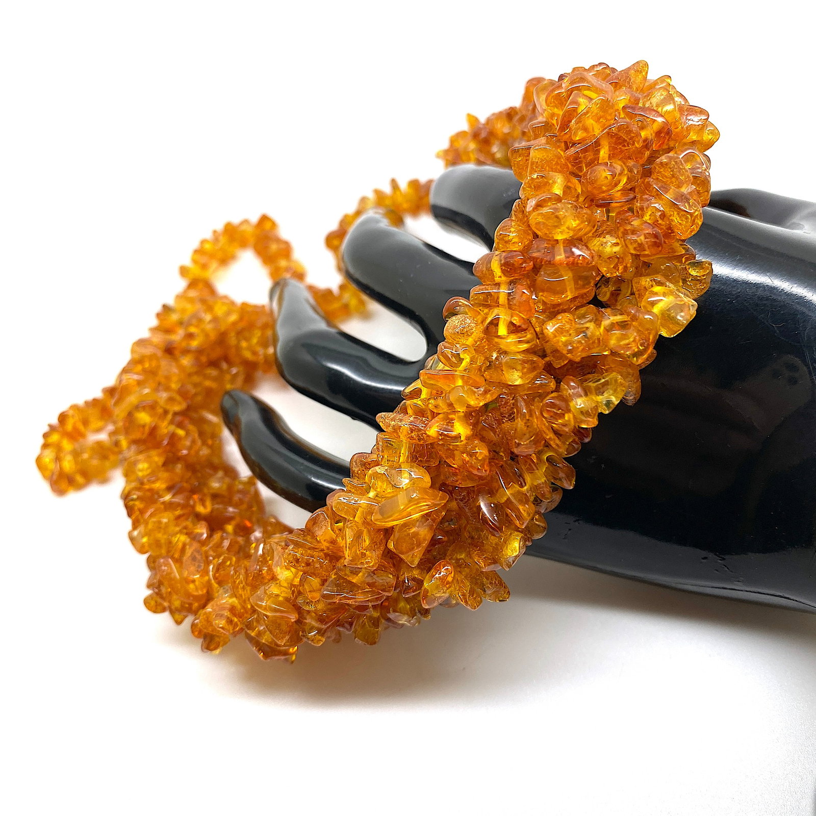 Incredible Amber Cleopatra necklace - 7