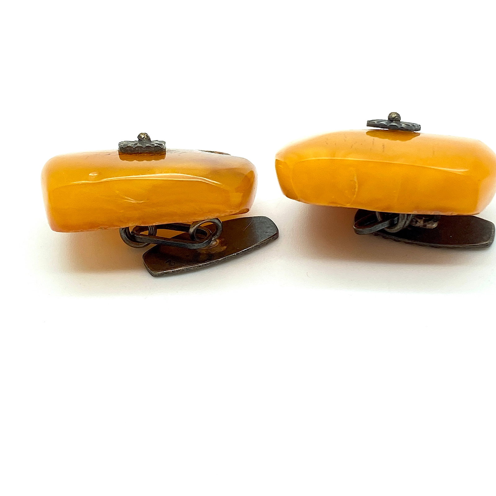 Antique Amber Cufflinks - 7
