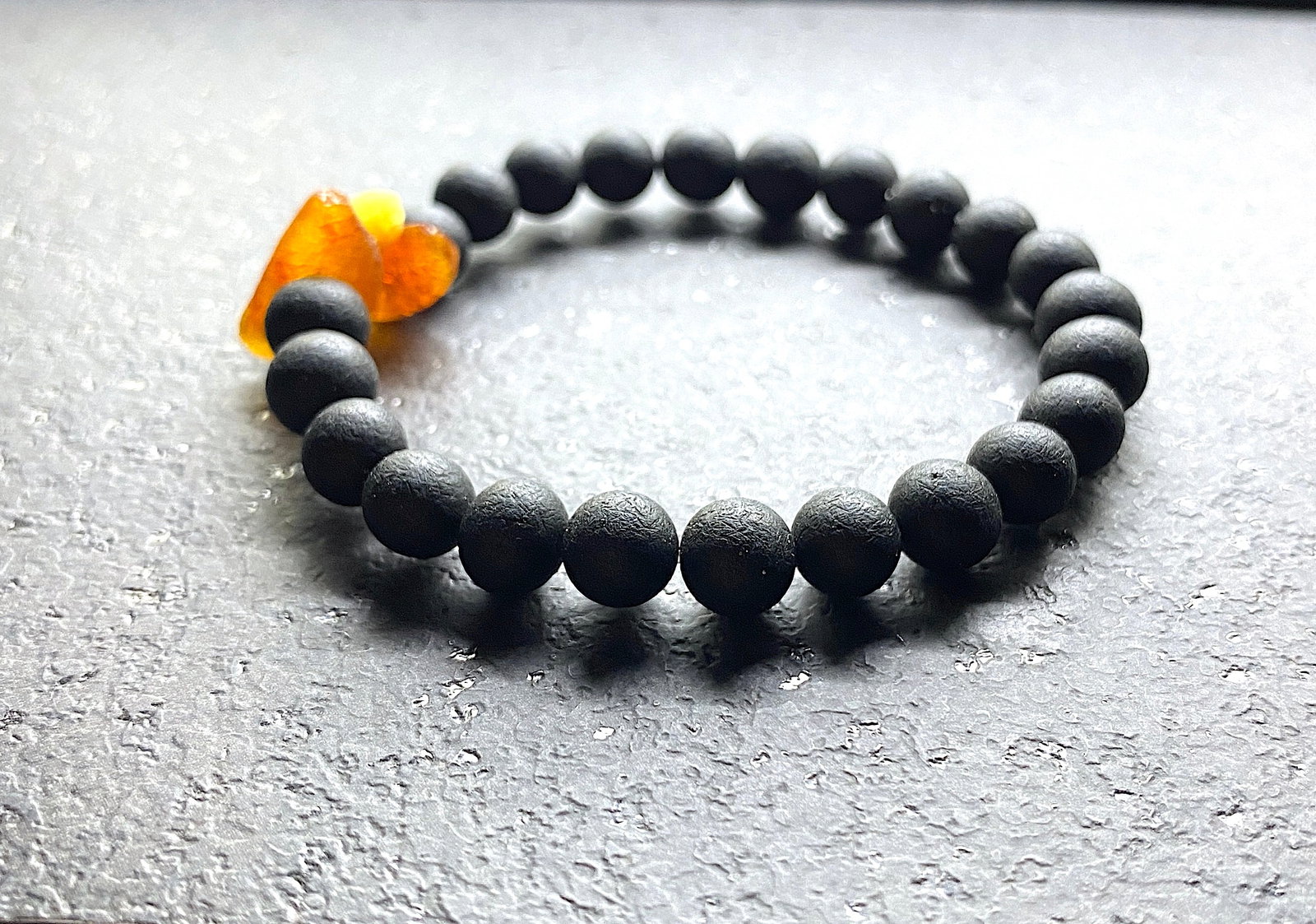Exquisite Amber Bracelet made from Round Amber beads - 2